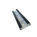 Lot de 2 rails en aluminium avec caoutchouc - 250 mm