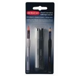 Rallonge - crayons derwent - lot de 2 - diam�tre 7mm et 8mm - noir argent - m�tal