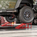 Lot de 2 rampes dacc�s pour voiture rampe de levage voiture en acier antid�rapantes 835 x 305 x 27 cm ...