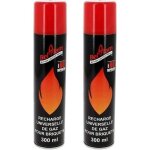 Lot 2 recharges de gaz 300 ml pour briquets et chalumeau de cuisine tabac du bassigny
