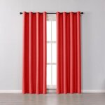 Lot de 2 rideaux occultants thermique  oeillet solide dcoration de fentre pour chambre 150 x 250 cm ...
