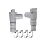 Lot de 2 robinet darr�t pour piscinesvalve de piscine avec raccord de tuyau de 32 mmpi�ces de piscine ...