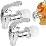 Lot de 2 robinets pour distributeur de boissons - rechange pour r�cipient en verre caf� jus de fruits ...