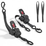Lot de 2 sangles a cliquet automatique 35m x 25mm 680 kgsangle � cliquet r�tractable avec crochet s 2 ...
