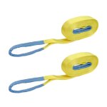 Lot de 2 sangles de traction 6 tonnes - 10m x 50mm