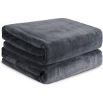 Lot de 2 serviettes de bain - draps de bain 80180cm grande serviettes tr�s absorbantes 80180cm(gris)