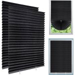 Lot de 2 stores occultants temporaires � coller sans per�age pour maison chambre � coucher cuisine salle ...