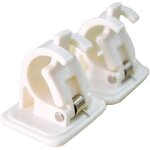 Lot de 2 supports de fixation pour tringles à rideaux crochets autoadhésifs en plastique barre transversale ... Lot de 2 supports de fixation pour tringles à rideaux crochets autoadhésifs en plastique barre transversale ...