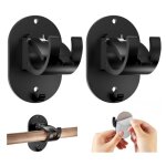 Lot de 2 supports de tringle  rideaux sans perage - tringles  rideaux autocollantes - supports rglables ...