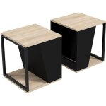 Homcom - table dappoint - panneau de particules - 40x40x45cm - noir Homcom - table dappoint - panneau de particules - 40x40x45cm - noir