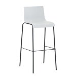 Lot de 2 tabouret de bar bettant art - finition sur 4 pieds noir(blanc) - tissu - contemporain - design ...