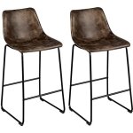 Costway lot de 2 tabourets de bar pieds et repose - pieds en métal rembourrées pour maison café 49 x ... Costway lot de 2 tabourets de bar pieds et repose - pieds en métal rembourrées pour maison café 49 x ...