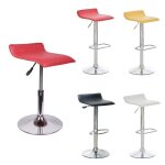 Lot de 2 tabourets de bar rouge carré + pieds métal - contemporain - l 38 x p 38 cm Lot de 2 tabourets de bar rouge carré + pieds métal - contemporain - l 38 x p 38 cm