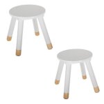Lot de 2 tabourets enfant blanc atmosphera for kids