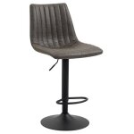 Lot de 2 tabourets de bar veneza chaise haute réglable en hauteur dossier droit avec revêtement en tissu ... Lot de 2 tabourets de bar veneza chaise haute réglable en hauteur dossier droit avec revêtement en tissu ...