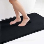 Lot de 2 tapis de sol de salle de bain en velours corail 40 * 60 cm mousse À mémoire de 2 cm antidérapants ... Lot de 2 tapis de sol de salle de bain en velours corail 40 * 60 cm mousse À mémoire de 2 cm antidérapants ...
