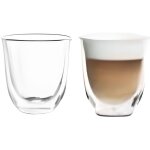 Lot de 2 tasses capuccino - delonghi - double parois - 19 cl Lot de 2 tasses capuccino - delonghi - double parois - 19 cl