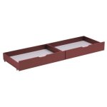 Lot de 2 tiroirs de rangement terracotta pour lit