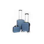 Lot de 2 valises extensibles rigides + 30% de volume + vanity - lys paris 323 / 3 - ice blue