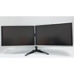 Lot de 2 x hewlett packard hp la2405x avec un support double cran