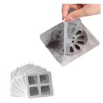 Lot de 20 autocollants jetables pour canalisations de douche attrape - cheveux autocollants en maille ...