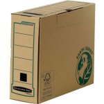 Bote  archive - fellowes - a4 + - lot de 20 - carton recycl - dos 10 cm - marron