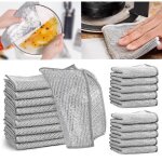 Lot de 20 chiffons de vaisselle multifonctionnels anti - rayures pour vaisselle humide et sche