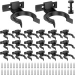 Lot de 20 clips de plinthe de cuisine (diam�tre 32 - 42 mm) avec 50 vis fixation pour pieds de meubles ...