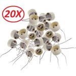 Lot de 20 douilles culot gu10 pour ampoule halogne ou led