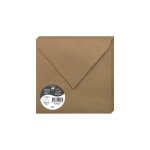Enveloppes gommes - clairfontaine - pollen - 165 mm x 165 mm - kraft - 20 units