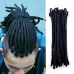 Lot de 20 extensions de dreadlock synthétiques à extrémité simple 30 cm tresses style jamaïcain hip - ... Lot de 20 extensions de dreadlock synthétiques à extrémité simple 30 cm tresses style jamaïcain hip - ...
