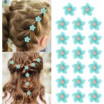 Lot de 20 petites pinces  cheveux en forme de fleur de lys - accessoires de cheveux tresss pour femmes ...