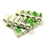 Lot de 20 piles cr2 lithium (cr15270) 3v 800mah eunicell