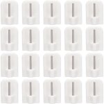 Lot de 20 supports crochets adhsifs autocollant pour tringle de vitrage crochets de fixation auto - ...