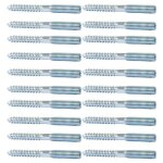 Lot de 20 vis � double filetage m8 x 80mm cheville � double extr�mit� pour le raccordement de meubles ...