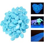 Lot de 200 pcs cailloux jardin fluorescent galet aquarium dcoratif gravier artificiel en rsine petite ...