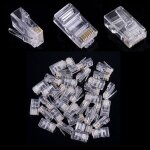 Lot de 20x fiches rj45 tête a sertir connecteur réseau lan prise ethernet embout Lot de 20x fiches rj45 tête a sertir connecteur réseau lan prise ethernet embout