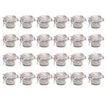 Lot de 24 bocaux hermtiques  bouchon mcanique bocal pot de conservation capacit 12. 5 cl -  8. 3 ...