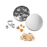 Lot de 24 mini emporte - pices en acier inoxydable - forme gomtrique - en acier inoxydable - pour ...
