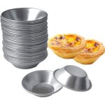 Lot 24 moules cr�pes / tartelettes aluminium cupcake / g�teau / biscuit r�utilisable