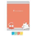 Lot de 25 cahiers agraf� 170x220 32 pages 70g double ligne 3mm interligne 10mm