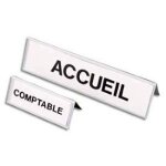 Lot de 25 chevalet porte - nom - 6x25cm -