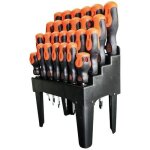 Lot de 26 tournevis avec râtelier de stockage fischer darex Lot de 26 tournevis avec râtelier de stockage fischer darex