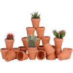 Lot de 28 pots de fleurspetite terre cuite pots avec trou de drainage pour lint�rieur ext�rieur plante ...