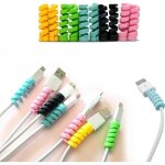 Lot 2x protection c�ble embout protecteur universel iphone samsung �couteurs # couleur: jaune