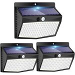 Lot de 3 de 138led lampe solaire extérieur infrarouge induction Étanche 3 modes pour jardin decoration ... Lot de 3 de 138led lampe solaire extérieur infrarouge induction Étanche 3 modes pour jardin decoration ...