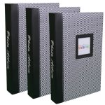 Lot de 3 albums photo elements 300 pochettes 10x15 - noir