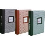 Lot de 3 albums photos elements  pochettes 10x15 pour 200 photos noir - brun - vert[h1034]