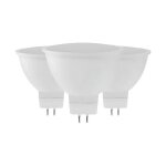 Lot 3 ampoules led gu5. 3 spotlight 8w equi. 60w 700lm. . . blanc - raydan home - r�flecteur - spot - ...