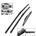 Lot de 3 balais dessuie - glace avant + arri�re pour citro�n 2010 2011 2012 2013 2014 2015 2016 2017 ...
